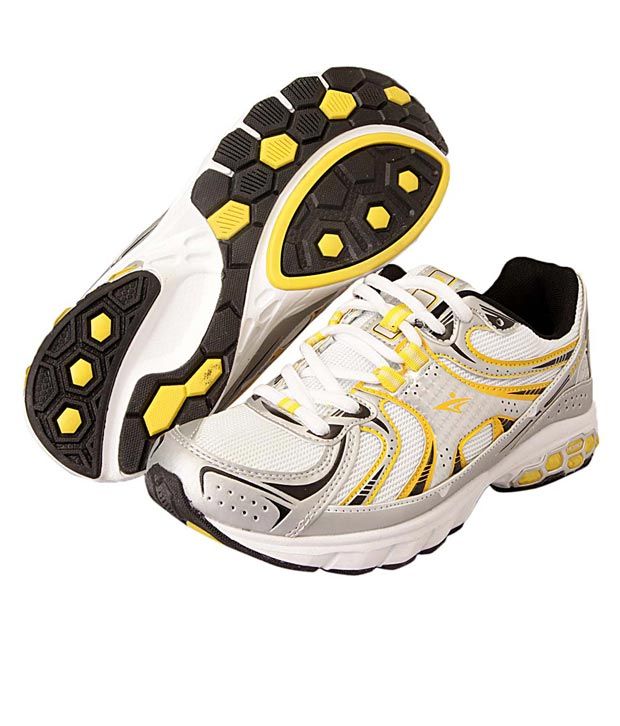 sneakers white yellow
