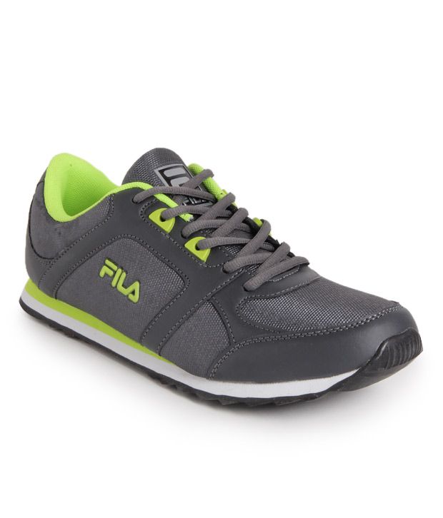 lime green track shoes