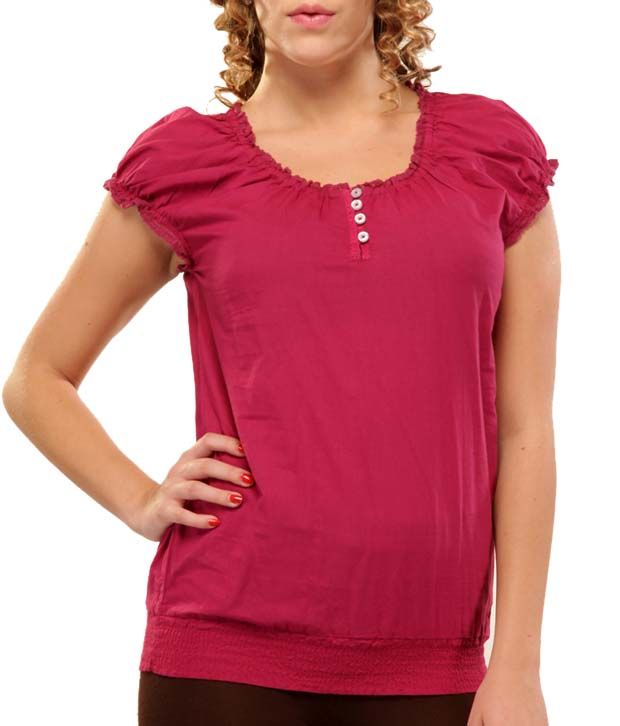 Lee Rich Fuchsia Pink Cotton Top - Buy Lee Rich Fuchsia Pink Cotton Top ...