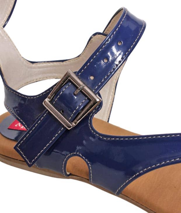 blue gladiator sandals