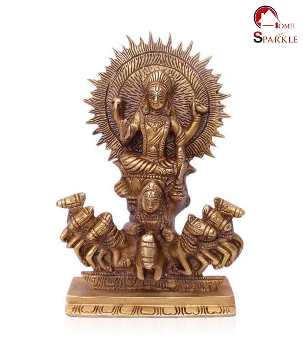 Home Sparkle Golden Brass Surya Bhagwan Statue Buy Home Sparkle Golden Brass Surya Bhagwan Statue At Best Price In India On Snapdeal Lord surya bhagwan,god surya bhagwan rare images,surya bhagwan pictures,surya bhagwan photos,surya bhagwan. home sparkle golden brass surya bhagwan