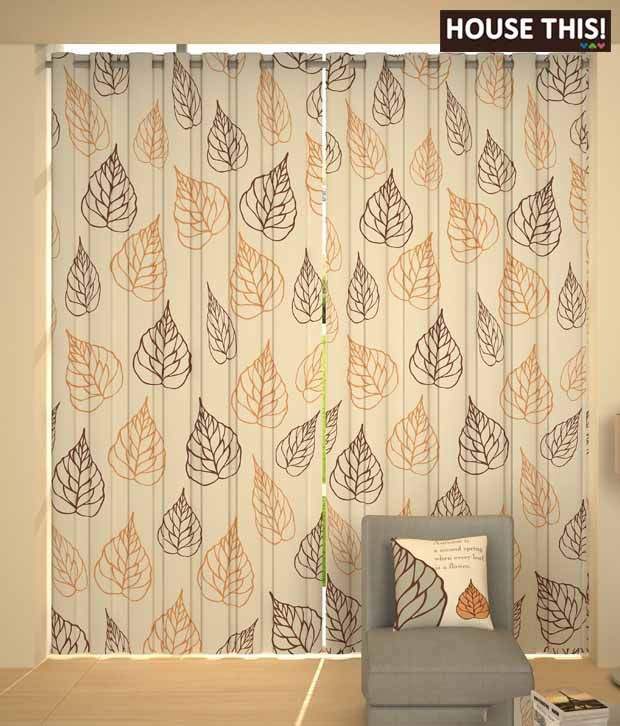 House This! Grey & Rust Door Curtain - Buy House This! Grey & Rust Door