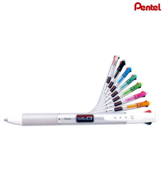 Pentel Rolly MultiColored Ballpoint Pen Bpc37A Buy Online at Best