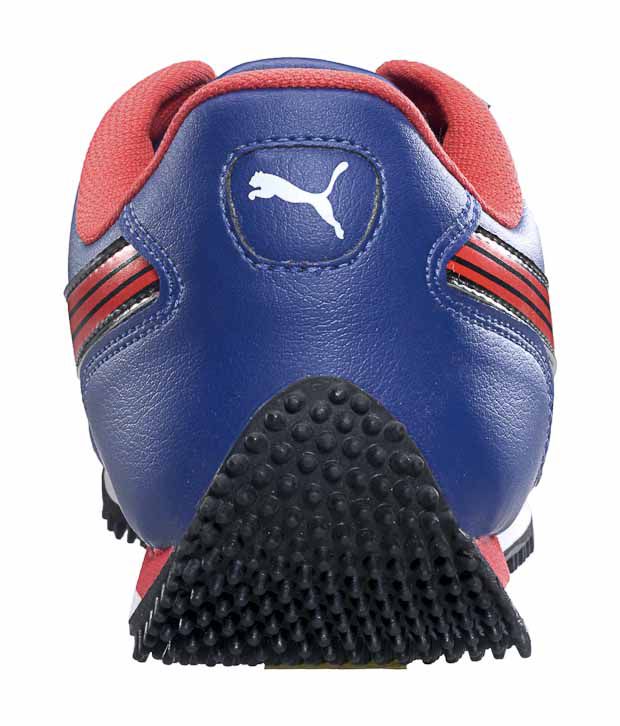 Puma Silly Point IND Royal Blue & Red Cricket Shoes - Buy Puma Silly ...