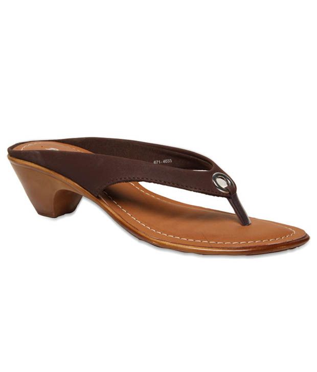 brown slip on heels
