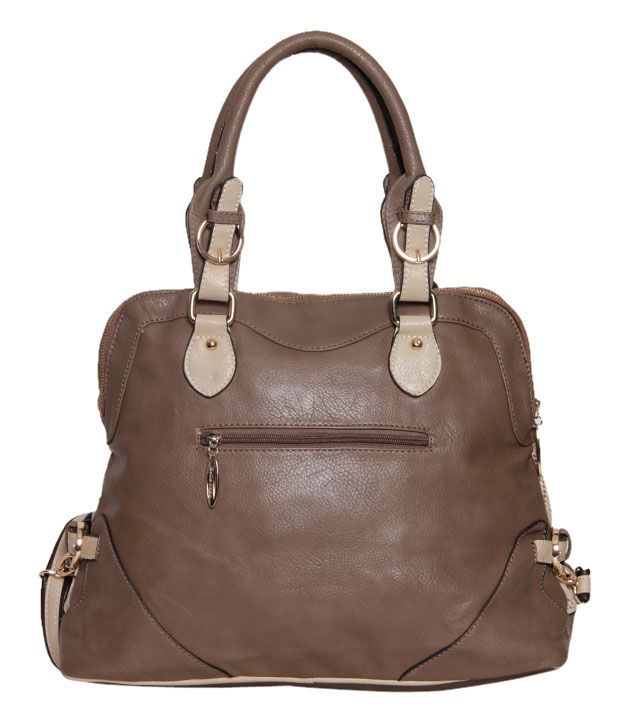 JM Exclusive Beige & Brown Handbag - Buy JM Exclusive Beige & Brown ...