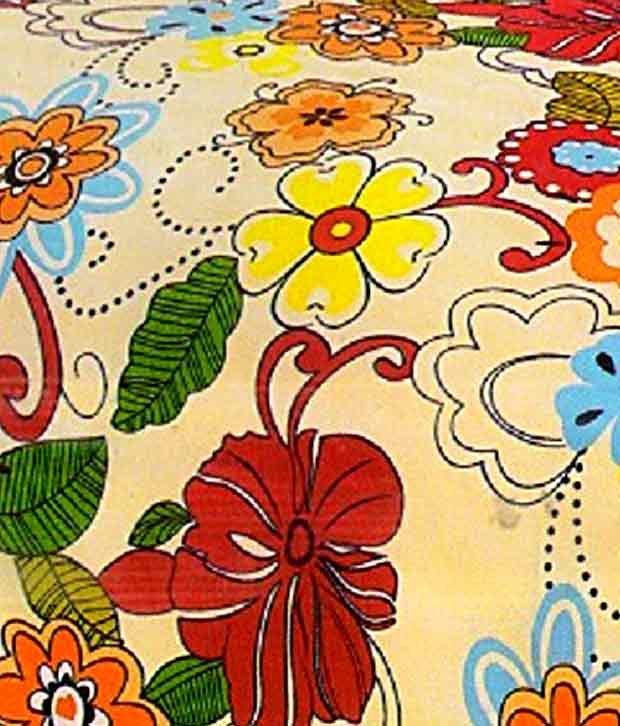 Tima Colourful Funky Floral Double Bed Sheet Buy Tima Colourful Funky
