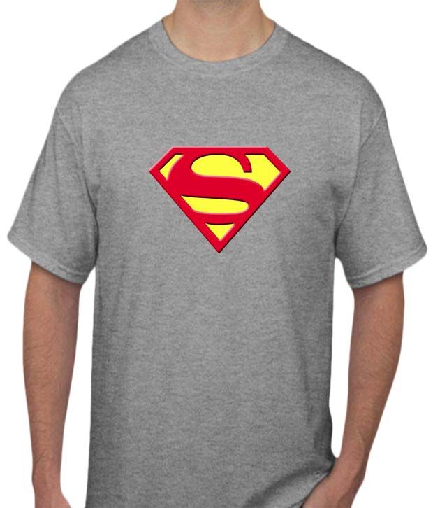 grey superman t shirt