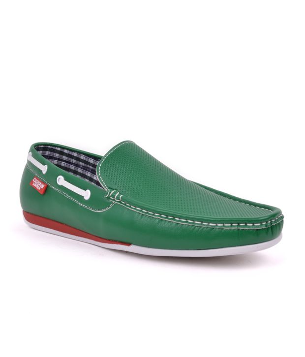 Carlton London Smart Green Boat Shoes Buy Carlton London Smart Green
