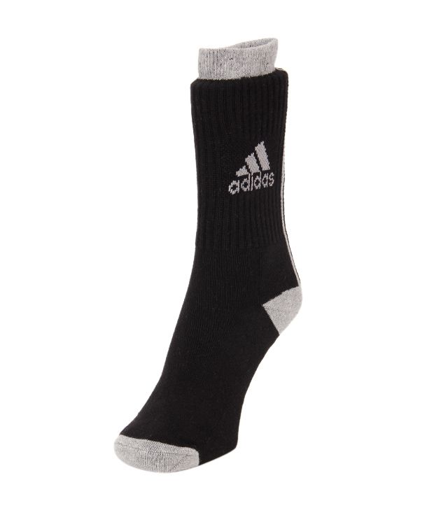 Adidas Grey, Black & White Socks - 3 Pair Pack: Buy Online at Low Price ...