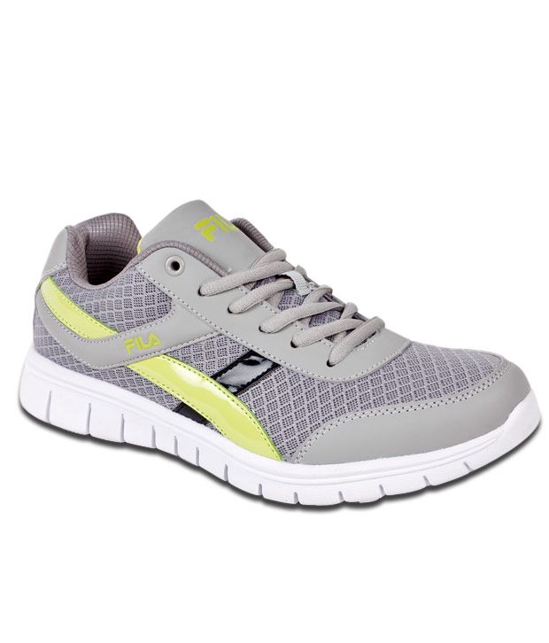 Fila Light Grey & Green Running Shoes Price in India- Buy Fila Light ...