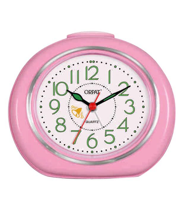 Ajanta Cute Pink Desk Clock 2 Pcs Buy Ajanta Cute Pink Desk