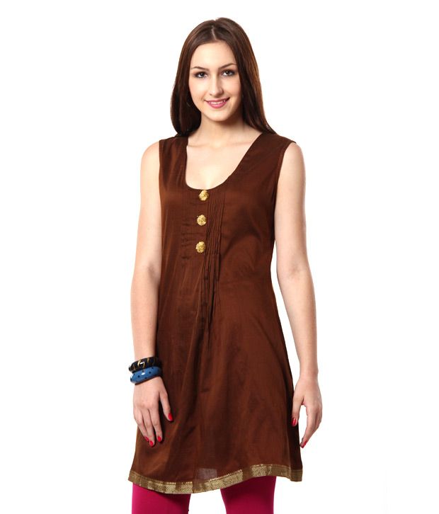 dark brown colour kurti