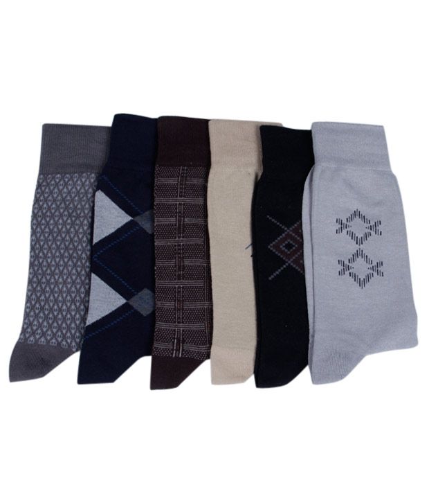 Macroman Designer Formal Socks - 5 Pair Pack: Buy Online at Low Price ...