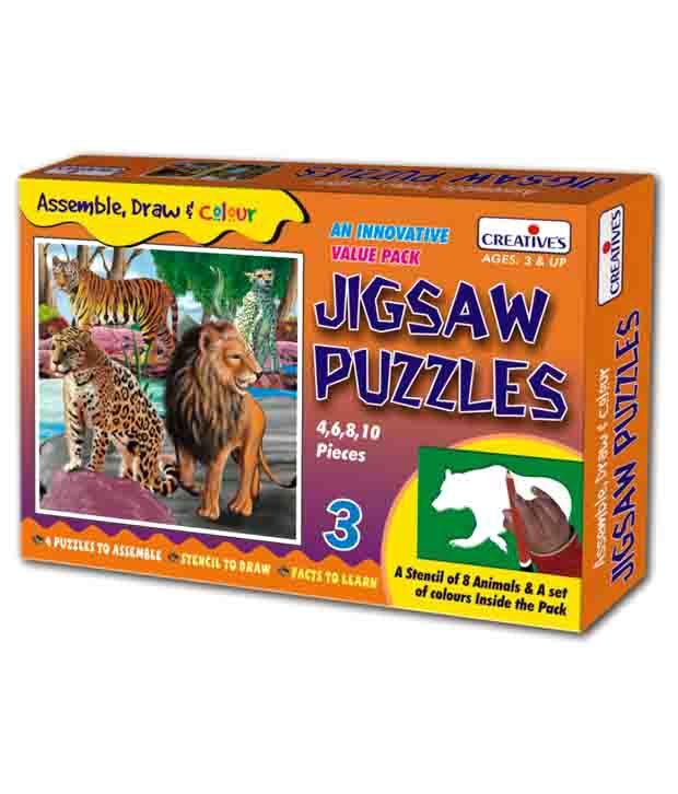 Creatives Jigsaw Puzzles 3 Buy Creatives Jigsaw Puzzles 3 Online At Low Price Snapdeal