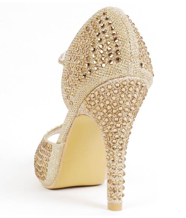 golden pencil heels