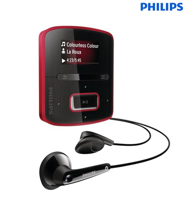 Philips Go Gear 4Gb Mp3 Player Raga(Red)