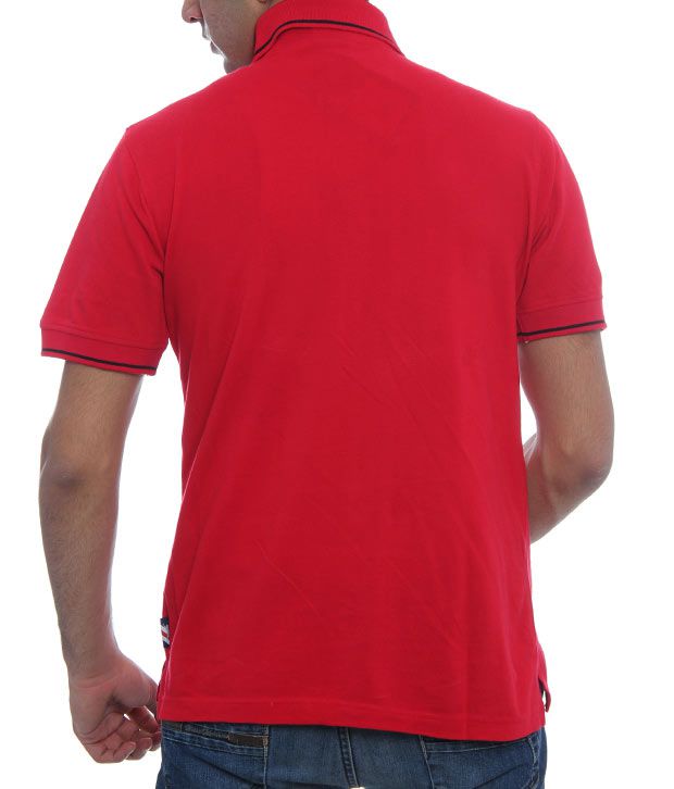 Slazenger Red Polo T-Shirt- Ssmp002-Red-Black - Buy Slazenger Red Polo ...