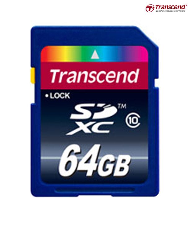 Transcend SDXC 64 GB Class 10 Memory Card