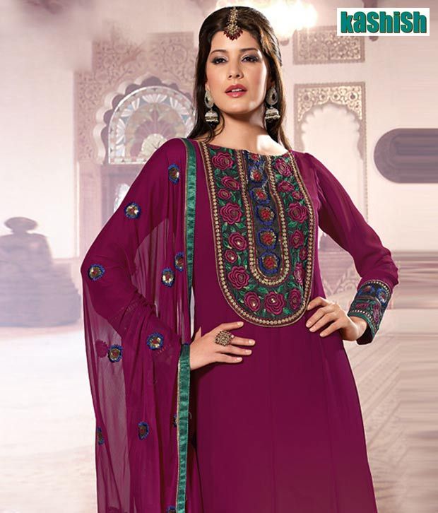 Kashish Designer Beautiful Magenta Suit 