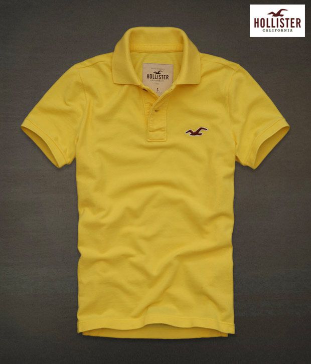 Hollister Yellow Polo T-Shirt-HL03YLW - Buy Hollister Yellow Polo T ...