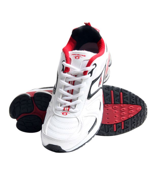 Prozone White Red Athletic Shoes - Buy Prozone White Red Athletic Shoes ...