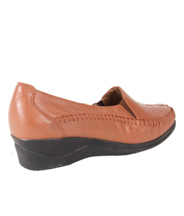 camel leather formal shoes