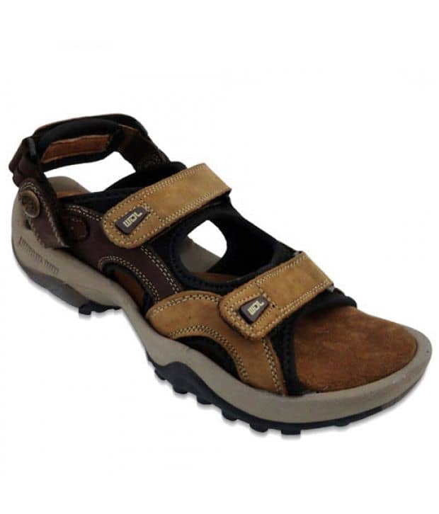 woodland brown floater sandals