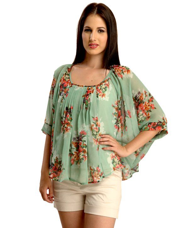 chiffon poncho tops