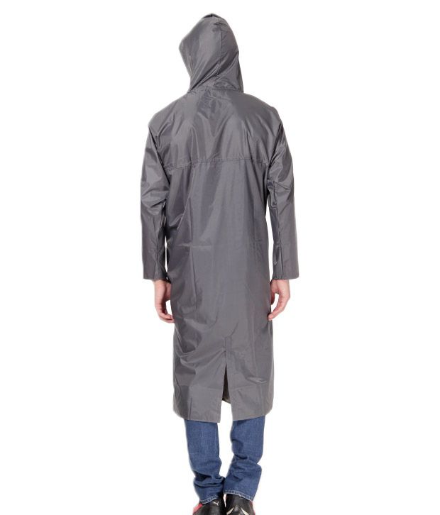 Monsuun Grey Solid Raincoat/Rainwear With Free Notebook Key Chain - Buy ...