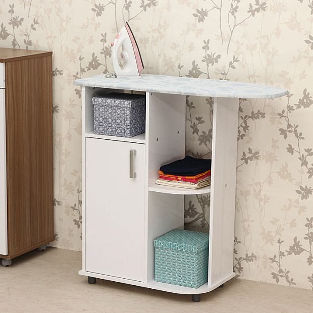 Fabfurnish Fab Home Vogue Multipurpose Cabinet With Ironing Board