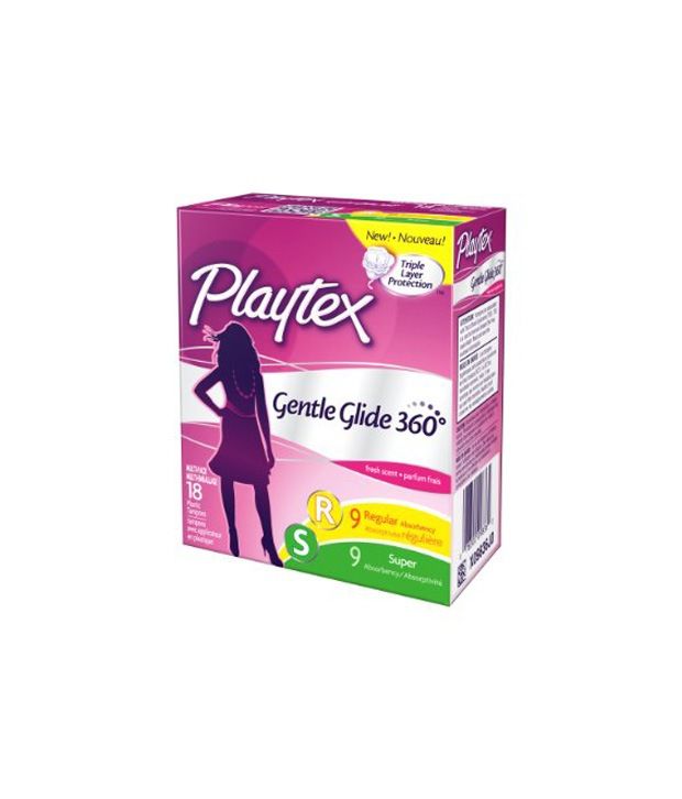 Playtex Gentle Glide Tampons Unscented Slender Multipack 18 Count(Pack