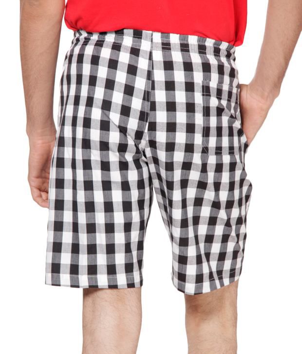 Fort Collins Black & Red Checkered Pack of 2 Bermuda Shorts - Buy Fort ...