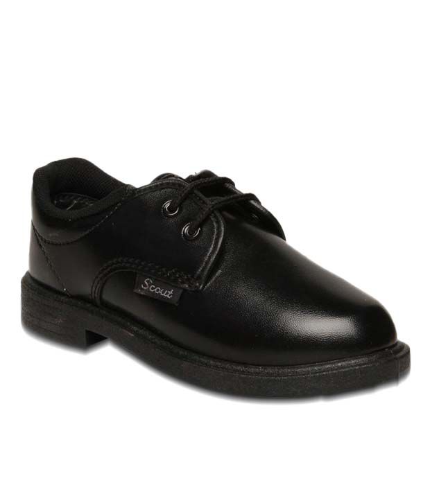 Bata Scout Black School Shoes For Kids 