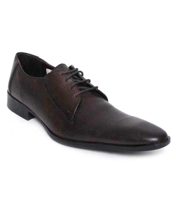 franco leone tan derby shoes