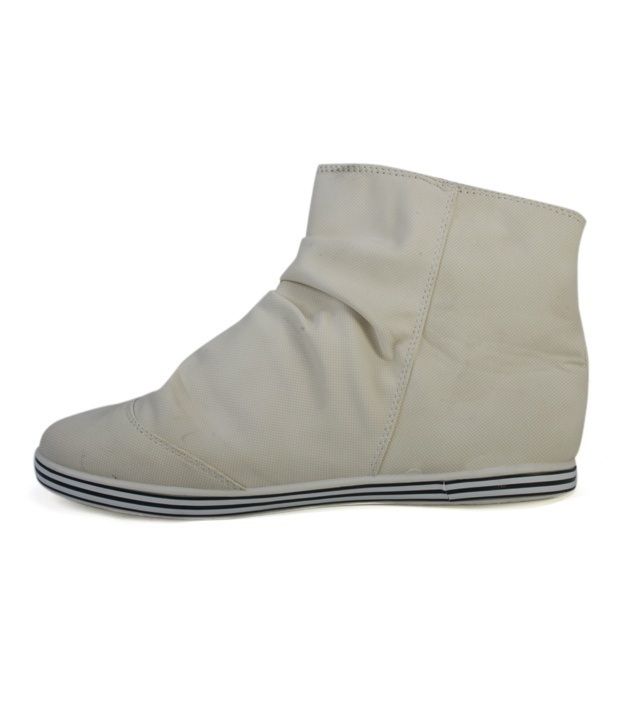 white high ankle shoes