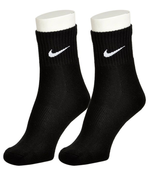Nike Comfy Black Full Length Socks - 2 Pair Pack - Buy Nike Comfy Black ...