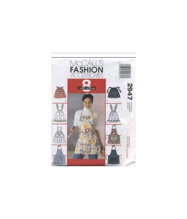 McCalls Patterns M2947 Misses Aprons One Size Only
