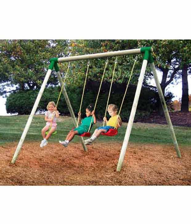 little tikes oslo wooden swing set