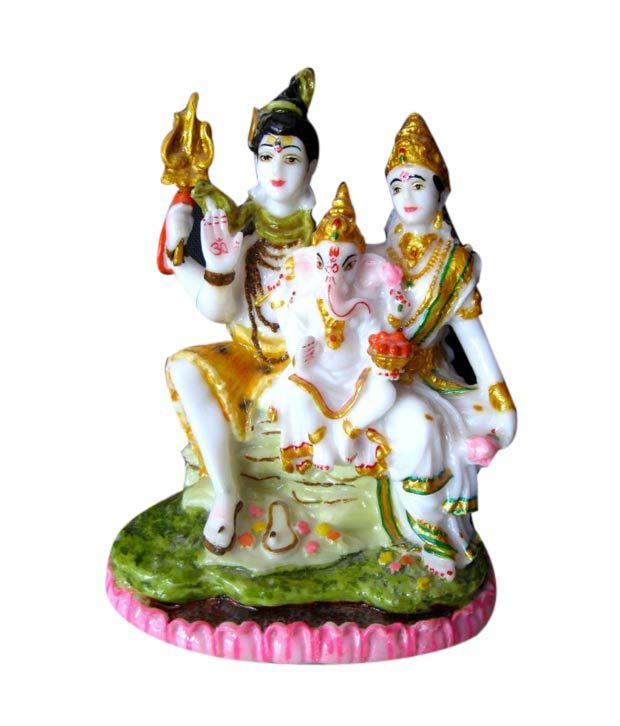 Srmah Beautiful Shiv Pariwar, Freebie- Ganpati Face: Buy Srmah ...