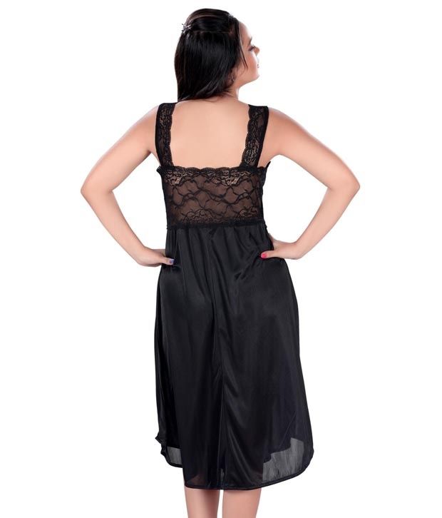 sleeveless front open nighty