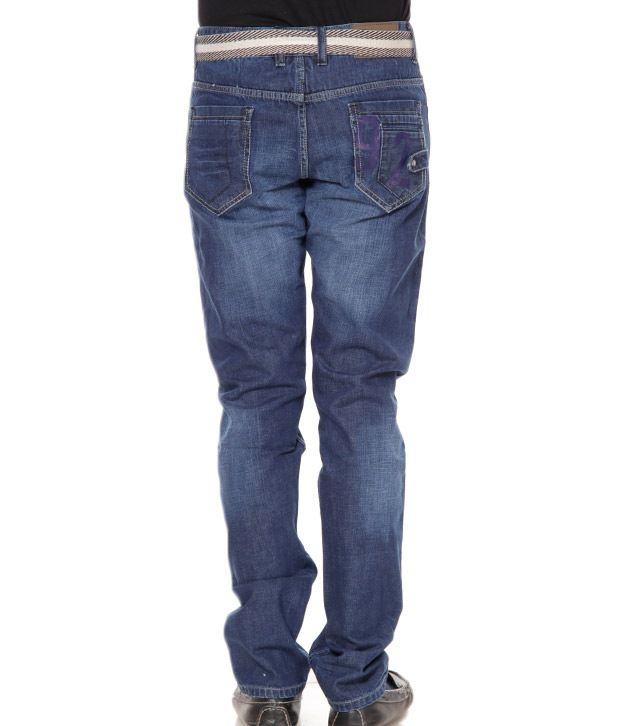 Fever Dark Blue Faded Jeans - Buy Fever Dark Blue Faded Jeans Online at ...