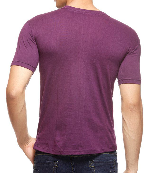 Delhi Seven Purple T-Shirt - Buy Delhi Seven Purple T-Shirt Online at ...
