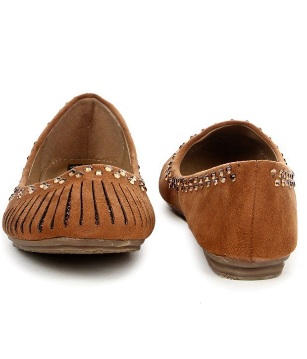 camel ballet pumps