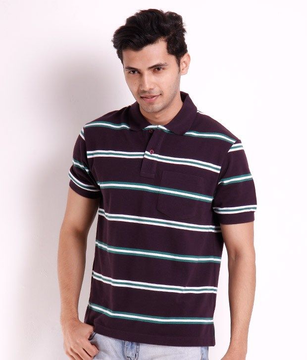 dark purple polo t shirt