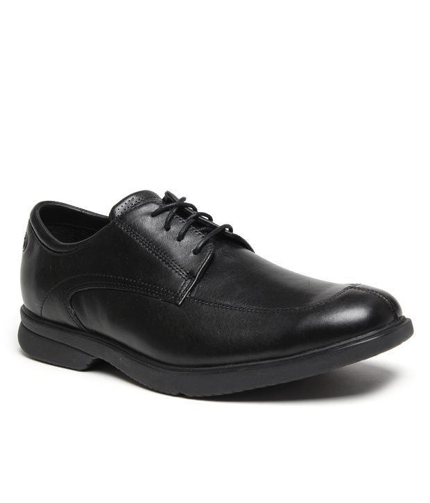 Rockport Black Leather Derby Shoes Price in India- Buy Rockport Black ...