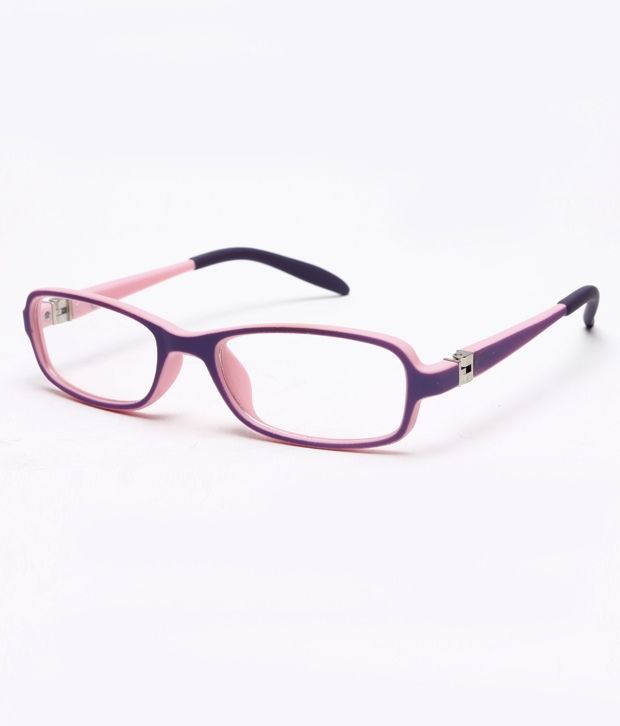 Buy Glitters Spectacular PurplePink Rectangle Unisex Eyeglasses at