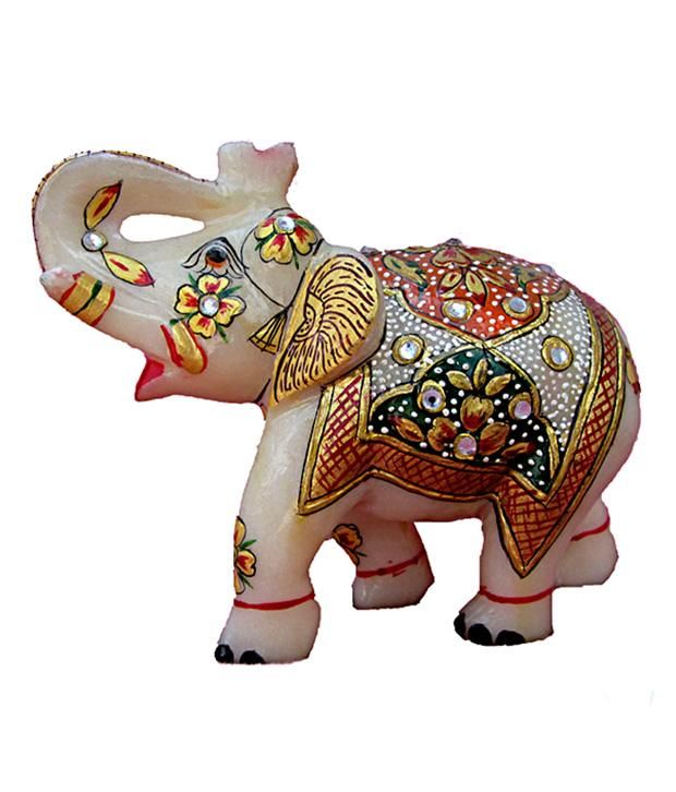 colourful elephant statue