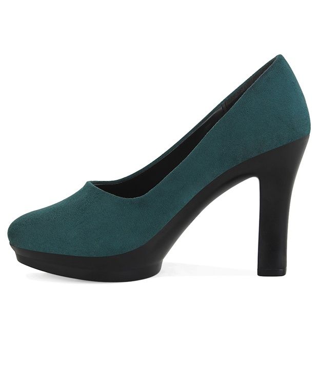 lime green block heel shoes