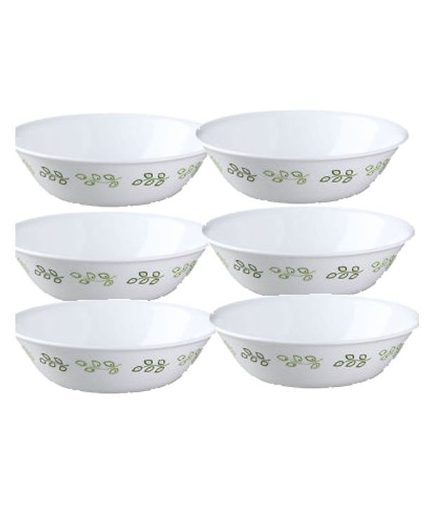 Corelle Neo Leaf Cereal Soup Bowl Set 6 Pieces Buy Online at Best Price in India Snapdeal